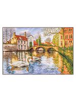 Набор для вышивания Swans of Bruges   LANARTE PN-0216170