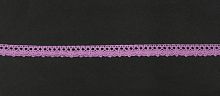 Тесьма кружевная, 12мм, цвет пурпурный, ALFA