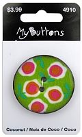 Пуговица My Buttons - Coconut Lime Flowers Blumenthal Lansing 630004910