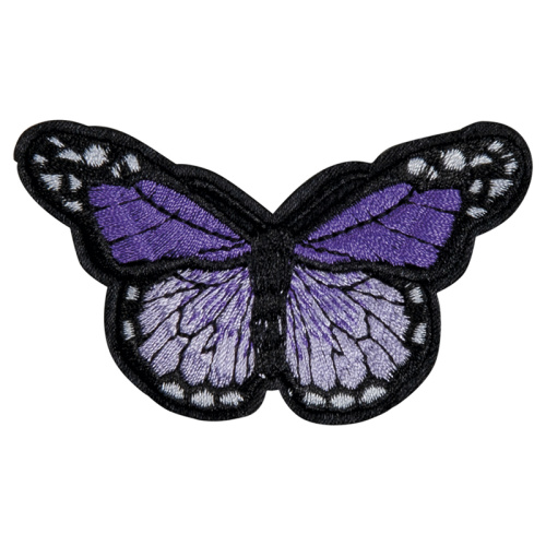 Фото термоаппликация большая фиолетовая бабочка  hkm 39256 на сайте ArtPins.ru
