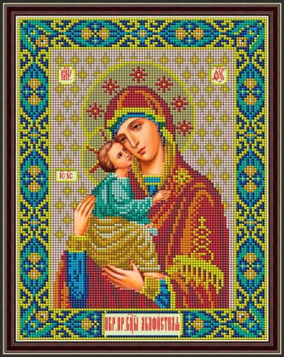 Икона Божией Матери Акафистная набор для вышивания бисером Galla Collection И062 смотреть фото