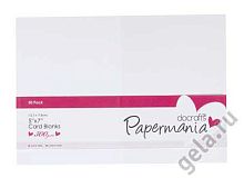 Набор заготовок для открыток с конвертами 12.7 х 17.8 см 50 шт белый Docrafts PMA150630
