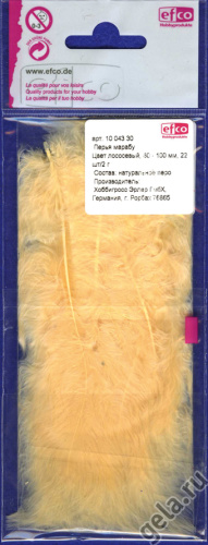 Перья марабу цвет лососевый 80 - 100 мм 2 г Efco 1004330 фото