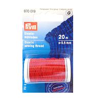 Эластичная нить для шитья  резинка 20 м d 0.5 мм красный Prym 970019
