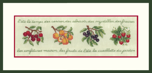 Набор для вышивания Frise De Fruits  Ягоды  le boheur des dames 2480 смотреть фото