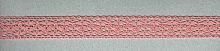 Мерсеризованное хлопковое кружево  состав: 100% хлопок  ширина 20 мм  намотка 30 м  цвет серо-розовый - 3037/F3