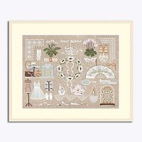 Набор для вышивания All White  Все белое 47 х 36 см le boheur des dames 2682