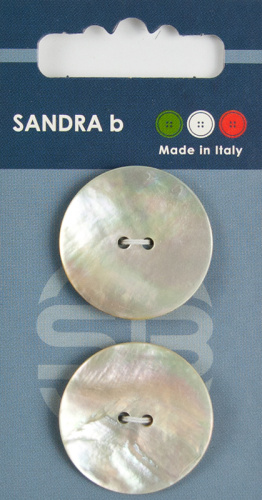 Фото пуговицы sandra 2 шт на блистере натуральный card036 на сайте ArtPins.ru