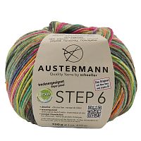 Пряжа Step 6 Irish Rainbow Colours 75% шерсть 25% полиамид 410 м 150 г Austermann 97826-0742