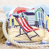 Набор для вышивания подушки На пляже VERVACO PN-0145641