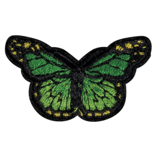 Фото термоаппликация маленькая зеленая бабочка  hkm 39249 на сайте ArtPins.ru