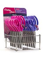 Ножницы фигурные "Зиг-заг", 20 см, в прикассовом стенде