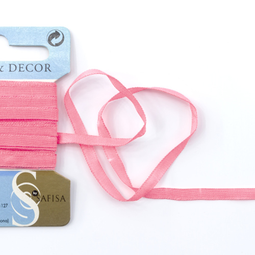 Фото лента для вышивания 4 мм 5 м цвет 29 розовый safisa p111-4мм-29 на сайте ArtPins.ru