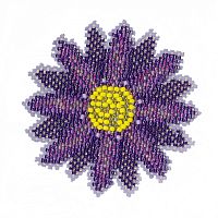 Набор для вышивания бисером Фиолетовый цветок  Mill Hill MH212212