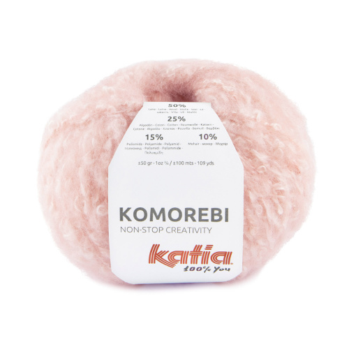 Пряжа Komorebi 50% шерсть 25% хлопок 15% полиамид 10% мохер 50 г 100 м KATIA 1306.75 фото