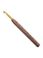 Крючок для вязания №5.5 16 см addiNature Walnut Gold с ручкой из грецкого ореха 588-2/5.5-16