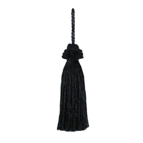 Фото кисть декоративная на шнуре длина 95 мм цвет черный passan ky - 06-col.pe - 56 на сайте ArtPins.ru