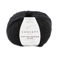 Пряжа Cotton-Merino Glam 46% хлопок 34% шерсть 12% полиэстер 8% полиамид 50 г 120 м KATIA 1300.306