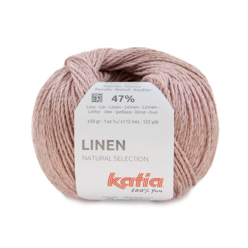Пряжа Linen 53% хлопок 47% лен 50 г 112 м KATIA 485.28 фото