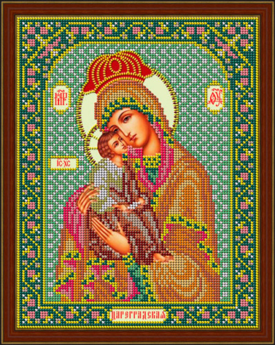 Икона Божией Матери Цареградская набор для вышивания бисером Galla Collection И064 смотреть фото