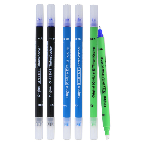 Купить ручки шариковые с ластиком ink eraser in tag bag 3 цвета 6 шт. online 70009 фото