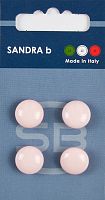 Пуговицы Sandra 4 шт на блистере розовый CARD134