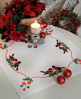 Набор для вышивания Anchor салфетка-дорожка Bullfinches And Christmas MEZ Венгрия 9240000-03507