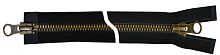 Молния Metalux, двухзамковая, античное золото, тип5 (75см) 501 gold 75