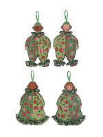 Набор для вышивания: Mister Clown in green tartan  Мистер Клоун в зеленом и тартановом  le boheur des dames 2648