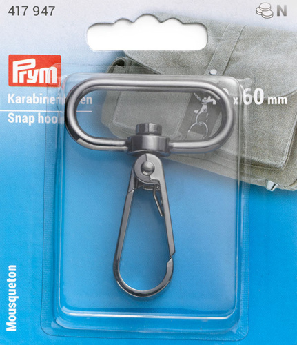 Карабин 40*60 мм сплав цинка оружейного металла Prym 417947 Карабин 40*60 мм сплав цинка оружейного металла Prym 417947