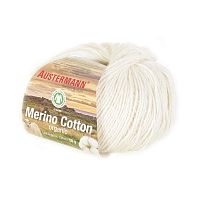 Пряжа Merino Cotton organic 55% шерсть 45% хлопок 50 г 230 м Austermann 98311-0001