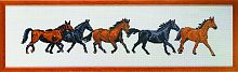 Набор для вышивания Ряд коней Permin 70-8495