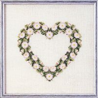 Набор для вышивания Сердце из ромашек OEHLENSCHLAGER 73-65171