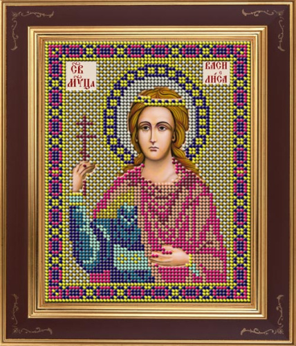 Икона Святая мученица Василиса набор для вышивания бисером Galla Collection М271 смотреть фото