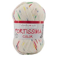 Пряжа Fortissima Socka 4-fach color 75% шерсть 25% полиамид 420 м 100 г Austermann 90028-2401