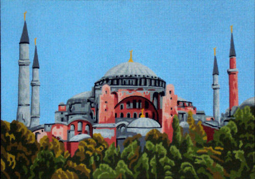Канва жесткая с рисунком Голубая мечеть SOULOS 14.844 смотреть фото