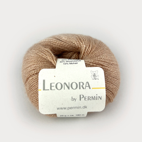 Пряжа Leonora 50% шелк 40% шерсть 10% мохер 25 г 180 м Permin 880400.880404 фото