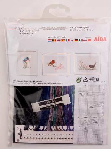 Набор для вышивания Колибри 16 ct THEA GOUVERNEUR 616.05 смотреть фото фото 2
