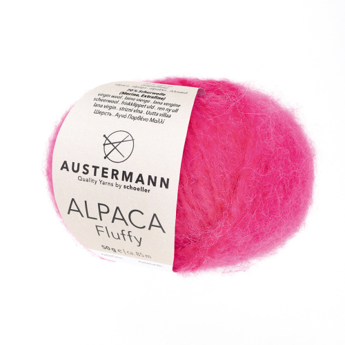Пряжа Alpaca Fluffy 70% шерсть 30% альпака 85 м 50 г Austermann 98321-0011 фото