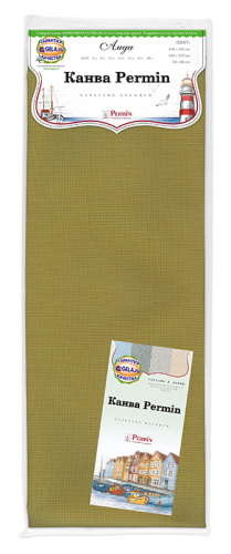 Канва в упаковке Aida 14 ct  130 х 100 см  цвет №242 фото, Канва Permin