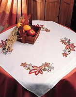 Набор для вышивания Anchor: скатерть Autumn Tablecloth  80*80 см MEZ Венгрия ETW05
