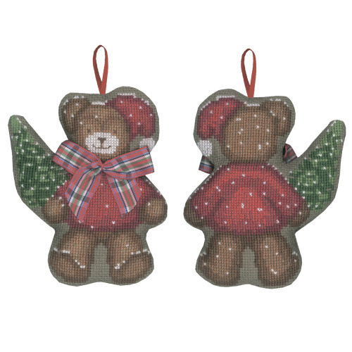 Набор для вышивания елочной игрушки OURS NOEUD ECOSSAIS  Мишка с елью  le boheur des dames 2632 в гипермаркете ArtPins.ru смотреть фото Набор для вышивания елочной игрушки OURS NOEUD ECOSSAIS  Мишка с елью  le boheur des dames 2632 смотреть фото