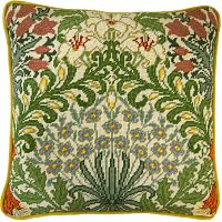 Набор для вышивания подушки Garden William Morris (Сад)