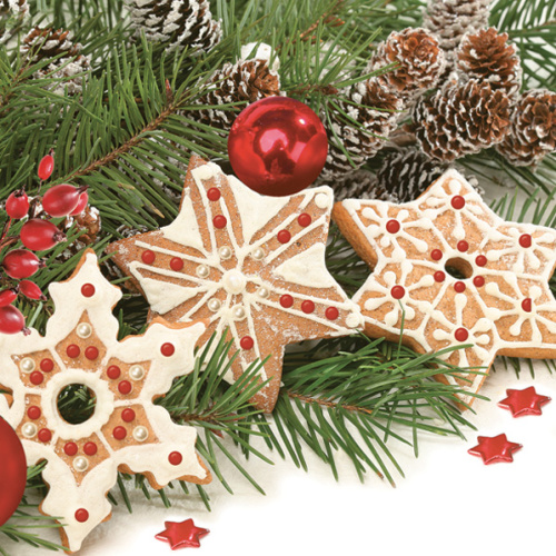 Салфетки - трехслойные Maki коллекция Рождественский обед - SLGW011601 фото