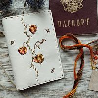 Набор для вышивания обложки для паспорта Физалис  NEOCRAFT НК-18f