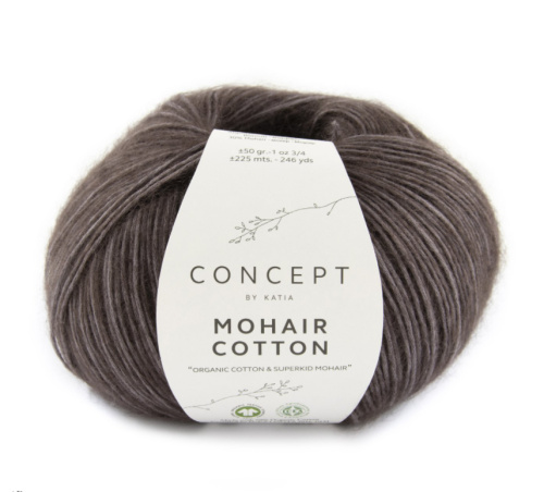 Пряжа Mohair Cotton 70% хлопок 30% мохер 50 г 225 м KATIA 1246.80 фото