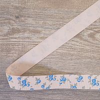 Лента репсовая на картонной катушке "Розочки"