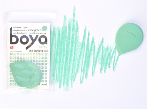 Пастель восковая для рисования Boya мелок нефритово-зеленый 1 SET/JADE GREEN фото