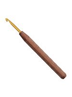 Крючок для вязания №5 16 см addiNature Walnut Gold с ручкой из грецкого ореха 588-2/5-16