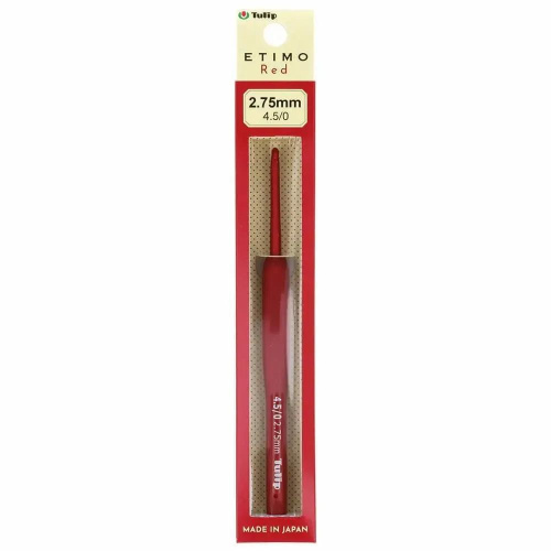 Крючок для вязания с ручкой ETIMO Red 2.75 мм Tulip TED-045e